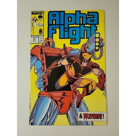ALPHA FLIGHT #53, MARVEL COMICS, 1987, JIM LEE 1ST COVER ART AT MARVEL - Picture 1 of 8